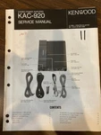 Kenwood KAC-920 KAC920 Amp Service Manual **original**. Fixed Price $24.99.