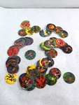Vtg Lot Of 65 Planet Zed Pogs 90S Alien Monster Ships Free. Fixed Price $34.26.