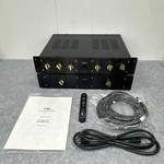 Melos MA-333 Line Amplifier & Dual Mono Power Supply W/ Remote, Manual, Cables. Fixed Price $2499.99.
