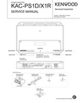 Service Manual Guide For Kenwood KAC-PS1D, KAC-X1R. Fixed Price $14.28.