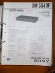 Service Manual For Sony XM-5540 Amplifier, Original!. Fixed Price $11.05.