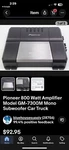 760 W Pioneer Amplifier. Fixed Price $100.00.