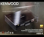 New Kenwood X303-4, 2-OHM Stable, 4-CHANNEL Car Audio Amplifier Brand. Fixed Price $269.00.