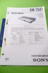 Service Manual Guide For Sony XM-7547, Original. Fixed Price $18.49.