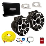 Wet Sounds REV10B-FC Black 10" Towers Arc Audio KS-600.2 Amp With Wiring Kit. Fixed Price $2309.99.