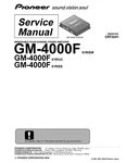Service Manual Guide For Pioneer GM-4000. Fixed Price $11.25.