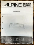 Alpine Model 3503 Power Amplifier Service Manual *original*. Fixed Price $19.97.