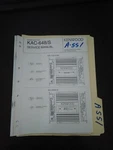 Kenwood KAC-648/S Service Manual Original Repair Book. Fixed Price $49.99.