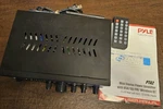 Pyle PTA2 Mini 2X40 Watts Stereo Mixer/power Amplifier W/ Usb, Sd, Fm, Bluetooth. Fixed Price $45.00.