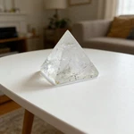 Clear Crystal Pyramid Elegant Certified Polished Energy Amplifier. Fixed Price $34.70.