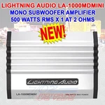 Rockford Fosgate Lightning Audio LA-1000MDMINI Mono Subwoofer Amplifier. Fixed Price $119.99.
