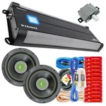 Gravity WZ80001D Watt Mono Class Amp + 2X Subwoofers 15" 7000W Ga Kit. Fixed Price $699.99.
