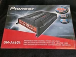 Pioneer GM-A4604 480 Watts 4-CHANNEL Bridgeable Class Full Range Amplifier. Fixed Price $56.95.