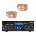 Pyle Usb/sd-card 200-WATT Bluetooth Stereo Amplifier Receiver, 2X Speaker Wire. Fixed Price $86.99.