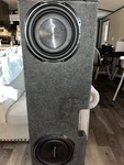 Two 12 Inch Pioneer Subs, Shallow Mount Box And Zstat 500.1 Amplifier. Fixed Price $700.00.