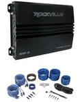 Rockville RVF-2 1200W PEAK/300W Cea Rms 4 Channel Car Amplifier+amp Wire Kit. Fixed Price $115.95.