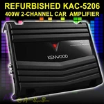 Refurbished Kenwood KAC-5206 2-CHANNEL Car Amplifier 400 Watt Class Ab Mosfet. Fixed Price $139.99.