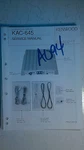 Kenwood KAC-645 Service Manual Original Repair Book Stereo Car Power Amp. Fixed Price $20.00.