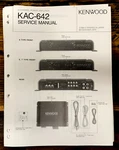 Kenwood KAC-642 Amplifier Service Manual *original*. Fixed Price $14.97.