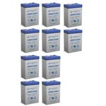 Power-sonic PS-640F Volt 4.5 Amp Hour Sealed Lead Acid Battery 10 Pack. Fixed Price $79.99.