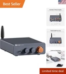 Powerful Outdoor-indoor 300W Bluetooth 5.0 Amplifier With Custom Sound Controls. Fixed Price $179.99.