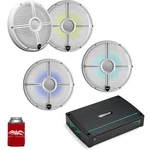 Wet Sounds RECON8-XWW-RGB White Led 8" Speakers Kicker KXMA400.4 Marine Amp. Fixed Price $1029.97.