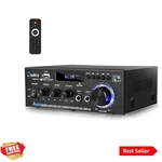 Bluetooth 5.0 300W Stereo Amplifier With Bass & Treble Control For Hifi Sound. Fixed Price $69.95.