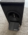 Zstat Enclosed Car Subwoofer With Zd 500.1 Amplifier. Fixed Price $700.00.
