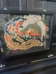 Framed Matsuri Yatai Phoenix By Artist Katsushika Hokusai C. 1845 13.5. Fixed Price $46.99.