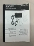 Kenwood KAC-520 Service Manual Copy From Free Shipping. Fixed Price $14.00.
