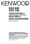 Kenwood KAC-748 Amplifier Owners Instruction Manual. Fixed Price $22.24.