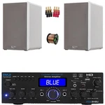 Pyle Home Theater Audio Amp Receiver, 2X 5.25 Hifi White Speakers, Banana Plugs. Fixed Price $273.49.