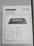 Toshiba TP-873 Power Amplifier Service Data D-5488. Fixed Price $54.95.