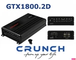 Crunch Gtx 1800.2D Digital 2-KANAL Amplifier Watt With Bass Remote Control. Fixed Price $268.17.