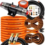 Stx Audio 4500W SX4C Gauge Amplifier Wiring Kit With 80A, 100A Agu Fuse & Rca. Fixed Price $39.95.