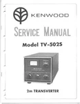 Service Manual Guide For Kenwood TV-502. Fixed Price $13.74.