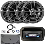 Jvc Am/fm Marine Receiver, 4X 6.5" Speaker, 4-CHANNEL High-performance Amplifier. Fixed Price $582.99.