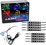 8PCS Rgb Multi-color Led Motorcycle Ground Effect Light Kit W/ Wireless Remote. Fixed Price $33.24.