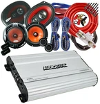 Audiobank AB-650C 6.5" +2X AB-6970 6X9 Speakers P1004 Amplifier Ch Kit. Fixed Price $174.99.