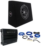 Kicker 43TC104 Comp 10" Subwoofer In Box Enclosure+amplifier+amp Wire Kit. Fixed Price $239.90.