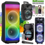 6000W Portable Bluetooth Speaker Sub Woofer Heavy Bass Party Sound System W/ Mic. Fixed Price $56.80.