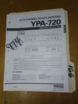 Yamaha YPA-720 Service Manual Original Repair Book Stereo. Fixed Price $25.00.