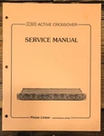 Phase Linear X-20 Active Crossover Service Manual *original*. Fixed Price $39.97.