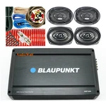 Blaupunkt AMP1604 Ch 1600W + 4X Speakers 6"X9" 1400W Ga Kit. Fixed Price $189.99.