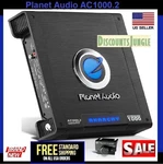 Planet Audio AC1000.2 Car Amplifier Channel 1000W Full Range Class A/b 2-4 Ohm. Fixed Price $75.95.