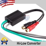 High To Low Compact Line Output Converter 2-CHANNEL Speaker Wire Gold Rca. Fixed Price $12.95.