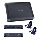 Alpine BBX-F1200 Bridgeable 4 Channel Amp Class A/b 600 Watt Peak /2 Rca Cables. Fixed Price $241.99.