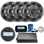 Jbl PRV175 Receiver, 4X 6.5" Charcoal Speaker, Amp W/ Kit, Remote,usb/aux Mount. Fixed Price $758.49.