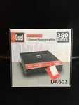 Dual Electronics DA602 380 Watts Max Class A/b 2-CHANNEL Car Audio Amplifier. Fixed Price $75.00.