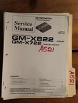 Pioneer GM-X822 X722 Service Manual Original Repair Book Stereo Power Amp. Fixed Price $24.99.